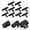 Black 10pc, variant on 1/2/510PCS Kitchen Cabinet Door Drawer Cupboard Knurled T Bar Knob 50mm NEW