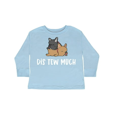 

Inktastic Napping Dis Tew Much Frenchies Gift Toddler Boy or Toddler Girl Long Sleeve T-Shirt