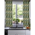 thumbnail image 2 of Vintage Flower Sheer Curtains 39 Inch Length 2 Panels Set for Living Room/Bedroom, Green Spring Floral Leaves Pastoral Birds Plants Kitchen Curtains Grommet Curtains Window Treatments 27.5"x39"x2, 2 of 7