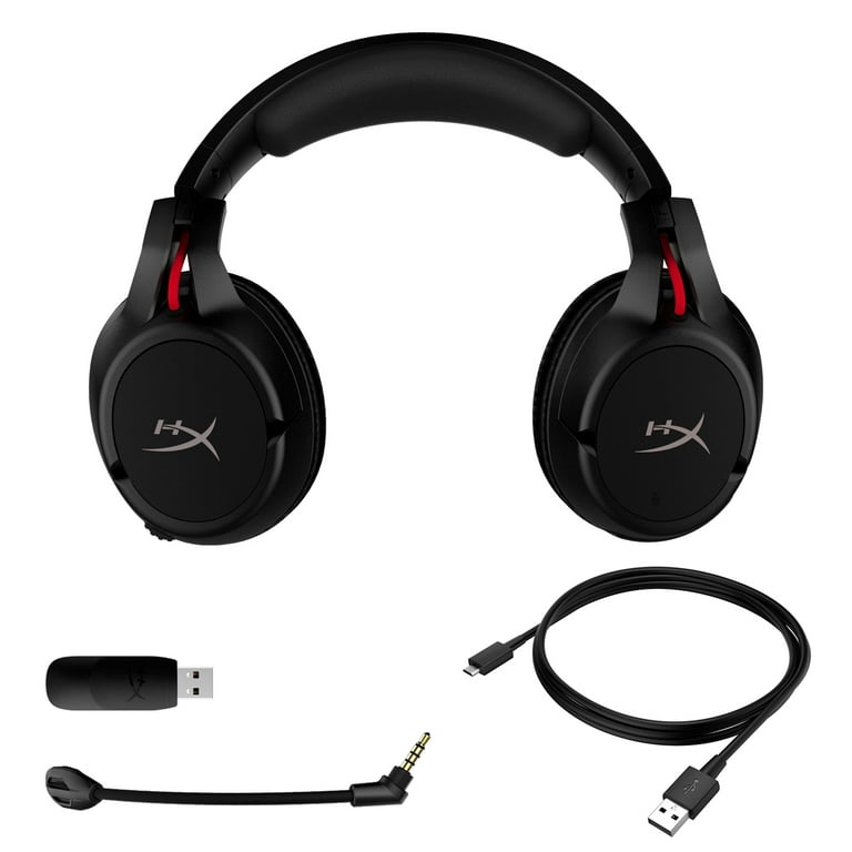 HyperX Cloud Flight - Wireless Gaming Headset, Long Lasting Battery up to  30 Hours, Detachable Noise Cancelling Microphone, Red LED Light,  Comfortable