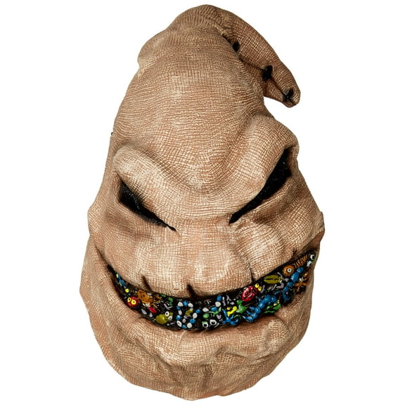 Disguise Brown Vinyl Halloween Oogie Boogie Full Costume Mask, for Adult