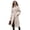 CreamWhite, variant on Women's Wool Blend Long Pea Coats Oversized Stand Collar Winter Overcoat with Belt