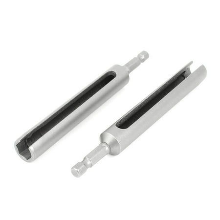 

2 x Metal 10mm Hex Nut Slotted Extension Hexagon Driver Drill Bit Adapter 5