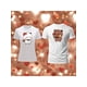 thumbnail image 1 of Duo De Playeras De bubu y Dudu Con Rosas Diseños En Pareja Color Blanco Talla Chica Marca Emil SaEs, 1 of 4