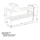 thumbnail image 4 of Estante Organizador Plegable 2 Niveles Gabinete Almacenar, 4 of 4