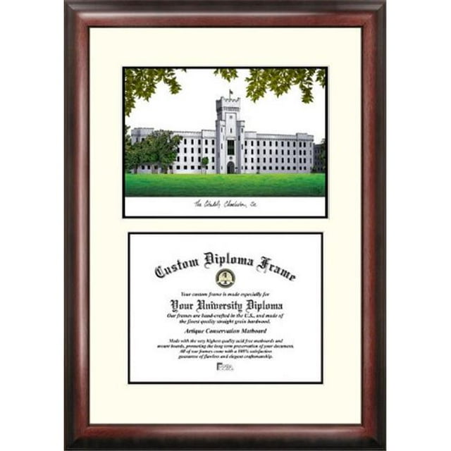Campusimages SC993LV The Citadel Legacy Scholar Diploma Frame