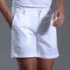 thumbnail image 4 of pstuiky Pantalones cortos de gimnasio para hombre, Pantalones cortos deportivos de cintura media con cordones y elásticos con cremallera y botones para hombre Pantalones cortos de golf, 4 of 9
