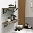 thumbnail image 3 of VONKY L-shaped Integrated Molding For Sturdy And Elegant Storage Rack Eliminates Shaking Triangular Bracket L-shaped Structure Black+accessories 8 inches, 3 of 6