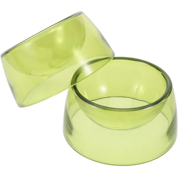 ETHZZLE 2Pcs Small Animal Food Bowl Lightweight Hamster Dish Suitable for Rabbit and Squirrel