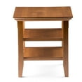 thumbnail image 3 of Simpli Home Acadian Wood 19" Square Transitional End Table in Light Golden Brown, 3 of 4