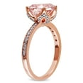 thumbnail image 5 of Everly Women's Morganite and Diamond 10k Rose Gold Ring, 5 of 9
