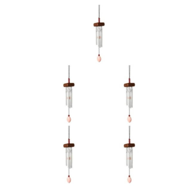 Maytalsory Multiple Styles And Colors Wind Chimes For Wide Application Add Charm To Home Wind Chime Pendant vermilion 5Set