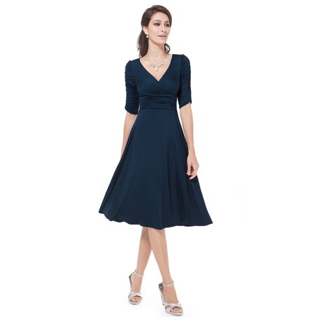 Ever Pretty Ever Pretty Women S Knee Length V Neck Cocktail