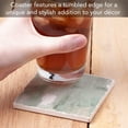 thumbnail image 2 of Absorbent Stone Tumbled Tile Coasters, Oasis, Set of 4, 2 of 7