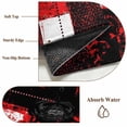 thumbnail image 6 of Red Black Area Rugs 5'x8', Washable Small Throw Rugs for Classroom Bedroom, Modern Abstract Art Botanical Indoor Outdoor Rug Non-Slip Low Pile Carpet Runner Reversible Floor Mats, 6 of 8