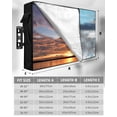 thumbnail image 7 of Outdoor TV Cover 30 to 32 Inch Weatherproof, Abstract Vintage Oil Painting Waterproof TV Screen Protector for Outside Decor with Zipper and Pocket 30"L x 19"H&nbsp; , Blue Gray, 7 of 7