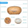 thumbnail image 3 of Difusor de aceites esenciales de 550 ml, humidificador ultrasónico con luz LED de 7 colores y control remoto, ideal para el hogar, yoga y spa., 3 of 5