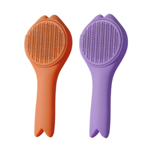 ACDANC 2Pcs Cat Brush,Pp Dog Grooming,Dog Brush for Shedding Short Hair,Multicolor1,7X3X2"