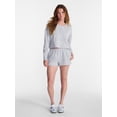 thumbnail image 2 of No Boundaries Pride French Terry Graphic Shorts, 2'' Inseam, Women's XXS-XXL, 2 of 5