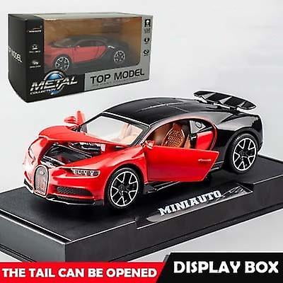 Alloy Toy Car Models Bugatti Chiron With Sound Light Diecasts Toys/4