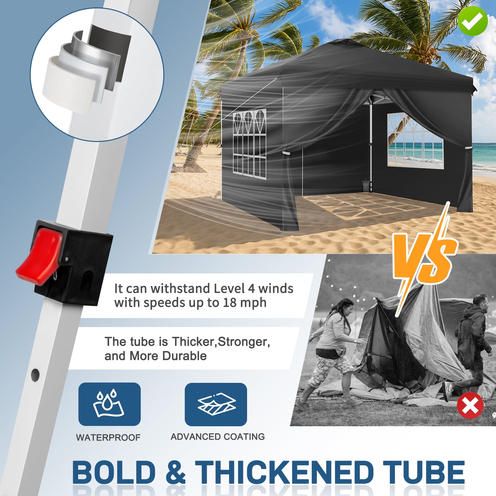 Ktaxon Outdoor Easy Frame Canopy 10'x10' Pop Up For Wedding
