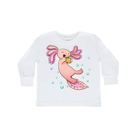

Inktastic Cute Axolotl Loves Tacos Gift Toddler Boy or Toddler Girl Long Sleeve T-Shirt