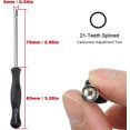 thumbnail image 5 of Carburetor Adjustment Tool 21 Tooth Spline Screwdriver + Round Screwdriver for 2-Stroke Small Engine Chain Saw Trimmer Lawn Mower Edger Blower (2 Pack), 5 of 5