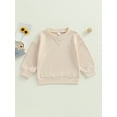 thumbnail image 2 of Bagilaanoe Toddler Baby Boy Casual Sweatshirt Long Sleeve Pullover 6M 12M 18M 24M 3T 4T Kids Casual Loose Tee Tops, 2 of 9