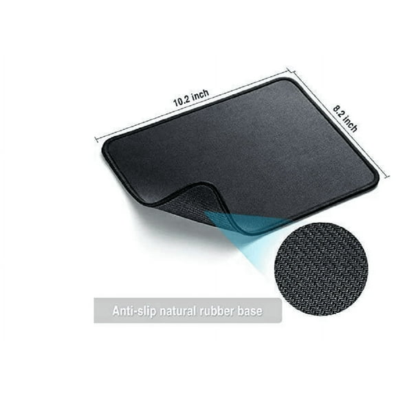 2 Pcs Computer Mouse Pad 10.2x8.2inch Black Extended Gaming Mouse Pad