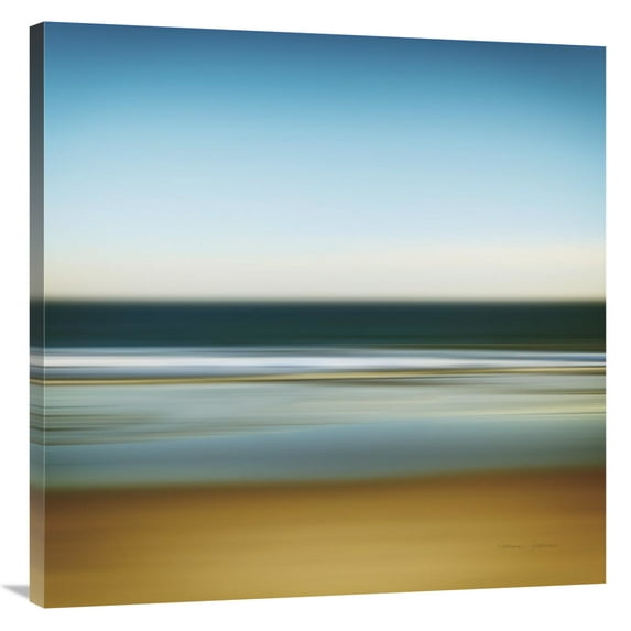 Global Gallery's 'Sea Stripes I' By Katherine Gendreau Stretched Canvas Wall Art