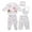 Pink, variant on 5pcs Set Newborn Baby Boy Girl Outfits Clothes Cartoon Printed T-shirt+2 Pants+Hat+Bib Playsuits Overall