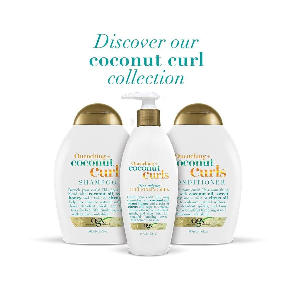 OGX Quenching + Coconut Curls Frizz-Defying Moisture Mousse, 8 fl oz