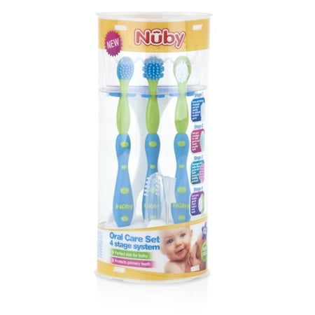 DDI 2362473 Nuby 4 Stage Oral Care Sets with Colors May Vary - Case of 24