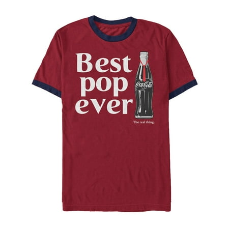 Coca Cola Men's Best Pop Ever Bottle Ringer (Best Ski Apparel Brands)