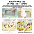 thumbnail image 4 of At-Home Rolled Ice Cream Maker Kit, Instant Freeze Plate with 2 Scrapers, DIY Homemade Ice Cream tray, Yogurt, Sorbet, Fun Family Activity for Kids, Food-Grade Stainless Steel(Green), 4 of 13