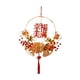 thumbnail image 2 of Corona de Año Nuevo Chino Luminosa con Flores Artificiales Decorativas Simulación Roja Estilo A, 2 of 9