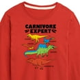 thumbnail image 3 of Instant Message - Dinosaur - Carnivore Expert - Toddler & Youth Long Sleeve Graphic T-Shirt, 3 of 6