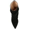 thumbnail image 5 of Journee Womens Markie Back Heel Zip Stiletto Booties, Widths Available, 5 of 10