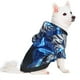 thumbnail image 2 of Balery Futuristic Blue Light White Tiger Sudadera con Capucha para Perros Pequeños – Ropa para Mascotas, Disfraz para Perros y Gatos, Ideal para Fiestas y Cosplay-X-Large, 2 of 7