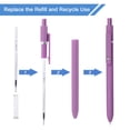 thumbnail image 3 of FIOVER Gel Pens, 5pcs 0.5mm Quick Dry Black Ink Fine Point Smooth Writing Pens High-End Series Ballpoint for Office, 3 of 7