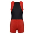 thumbnail image 2 of renvena Boy's Gymnastics Leotard Athletic Competition Training Tank Top with Shorts, 2 of 7