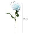 thumbnail image 2 of Bangcool Faux Single Rose Decorative Simulated Artificial Rose Stem Silk Rose for Wedding, 2 of 10