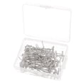thumbnail image 4 of 100 Pcs Métal pour Fixation /trame de Cheveux//forme de Robe - Argent, 32 mm, 4 of 8