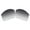Grey Gradient Polarized, variant on Vonxyz Stealth Black Polarized Lenses Replacement for Oakley WireTap Sunglass