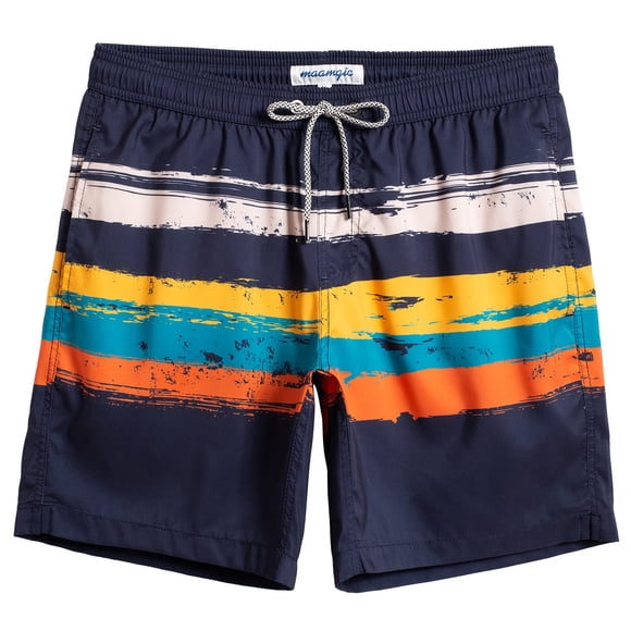 Bañador maamgic Quick Dry Shorts de baño para hombre, color azul marino, talla M