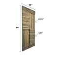 thumbnail image 3 of S Series 36in. X 84in. Aged Barrel Finished DIY Solid Wood Sliding Barn Door Slab-Hardware Track NOT Included, 3 of 5