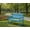 Blue, variant on EliteEdge 2-Person Outdoor Patio Bench, Heavy Duty 810 LBS Capacity Weather-Resistant Chair, Slatted Seating for Garden, Backyard, Deck and Porch,Light Blue
