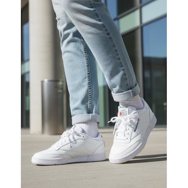 Tenis Reebok Hombre Club C 85 Casual Classic Blanco blanco 5,0 MX