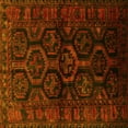 thumbnail image 1 of Ahgly Company Machine Washable Indoor Square Persian Yellow Traditional Area Rugs, 4' Square, 1 of 4