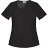 Women's Fashion Essentials Mock Wrap Scrub Top with Back Elastic